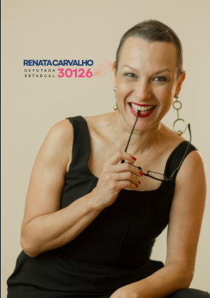 Retrato de Renata Carvalho.